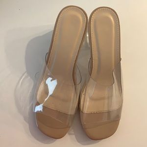 Fashionova see thru wedges